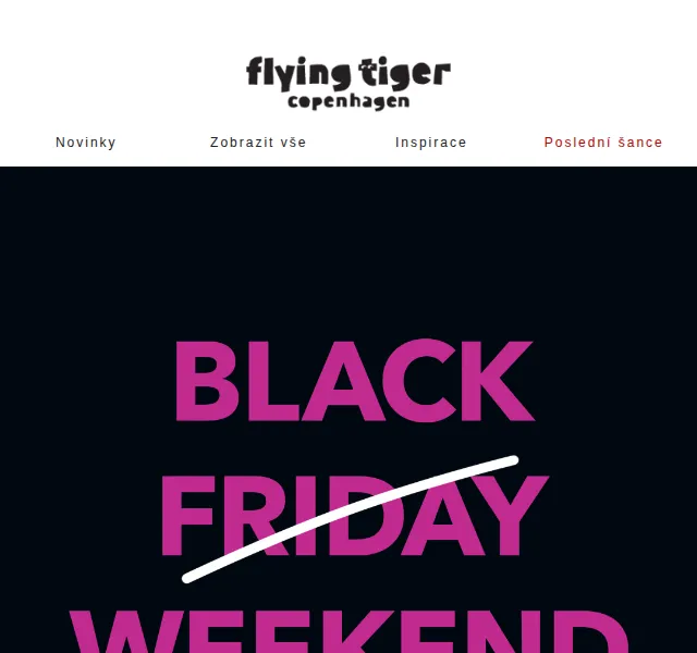 Flying Tiger Copenhagen: 30% sleva na vybrané položky – červen 2026 | Nuslet.cz