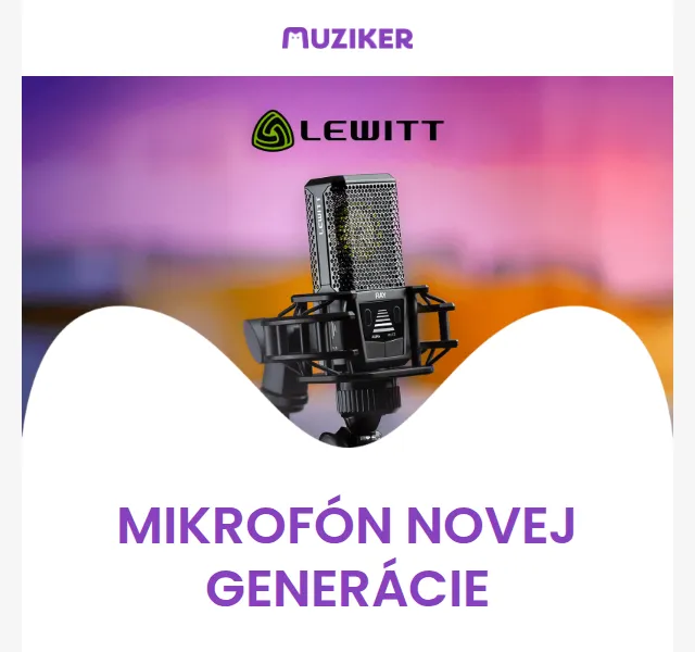 Muziker: Mikrofon Lewitt RAY – červenec 2026 | Nuslet.cz