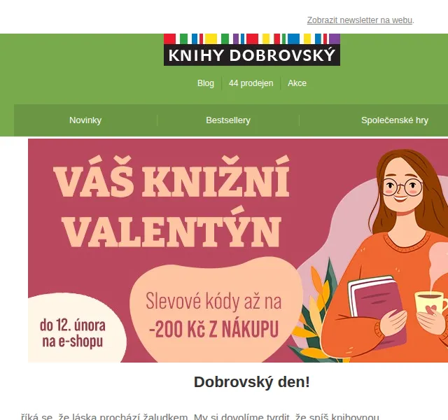KnihyDobrovsky.cz: Sleva 200 Kč – únor 2026 | Nuslet.cz