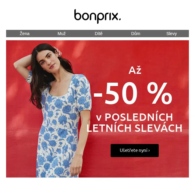 bonprix: POSLEDNÍ LETNÍ SLEVY až -50 % – červen 2026 | Nuslet.cz