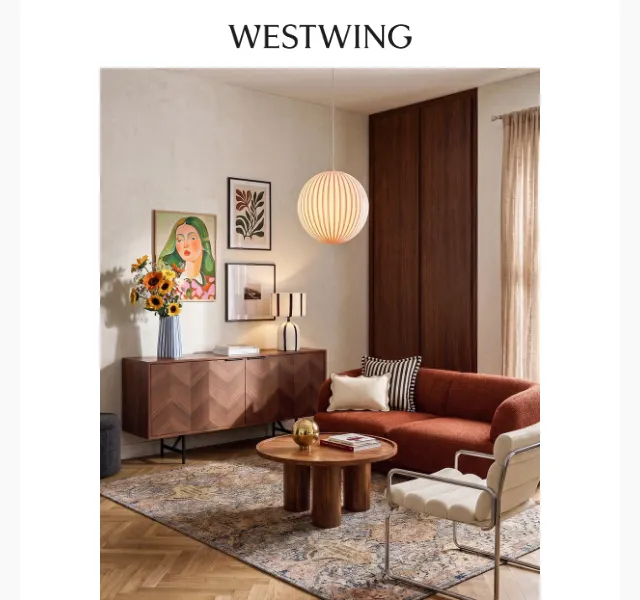 Westwing: retro nábytek a textilie – srpen 2026