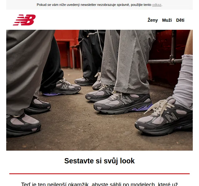 New Balance: Výprodej oblečení a bot – srpen 2026
