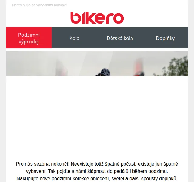 CzBikero: 8 % sleva na všechno včetně kol a doplňků – říjen 2024 | Nuslet.cz