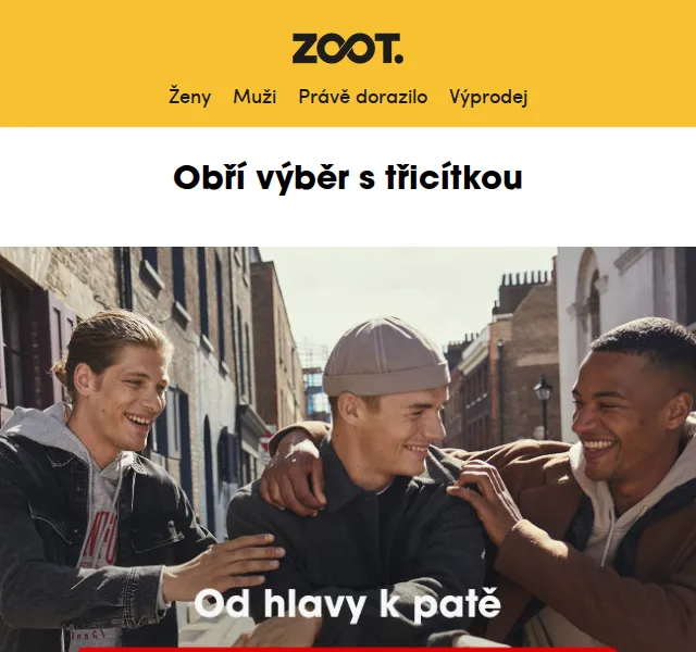 ZOOT: Sleva 30 % na vše – červen 2026 | Nuslet.cz