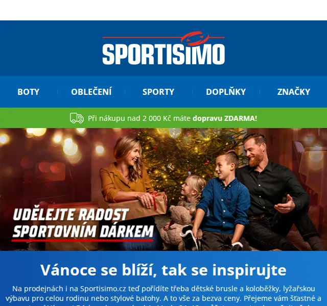 Sportisimo.cz: Vánoční dárky – Zealot brusle, Head lyže – červen 2026 | Nuslet.cz