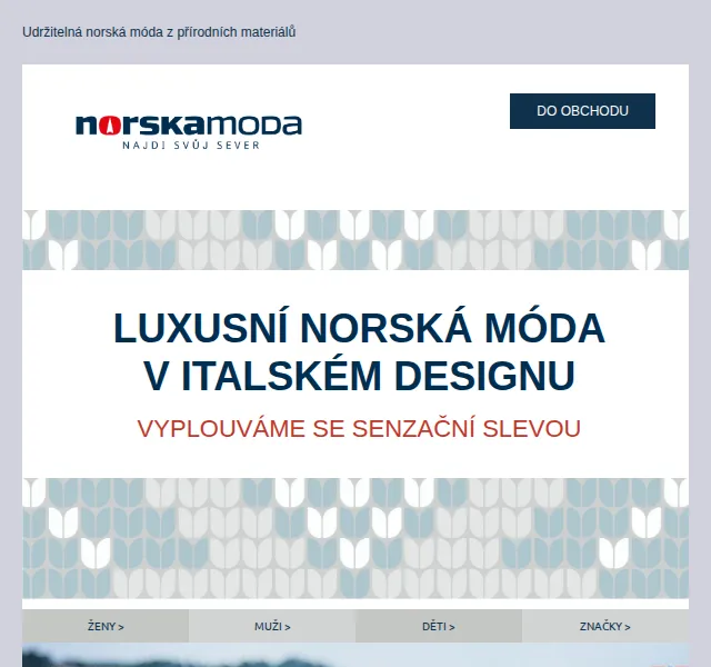 Norskamoda: sleva na norskou módu do 50 % – červen 2026 | Nuslet.cz