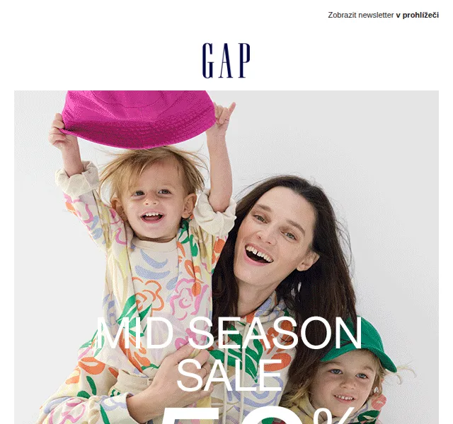 GAPstore: Dětské zboží se slevou až 50 % – červen 2026 | Nuslet.cz
