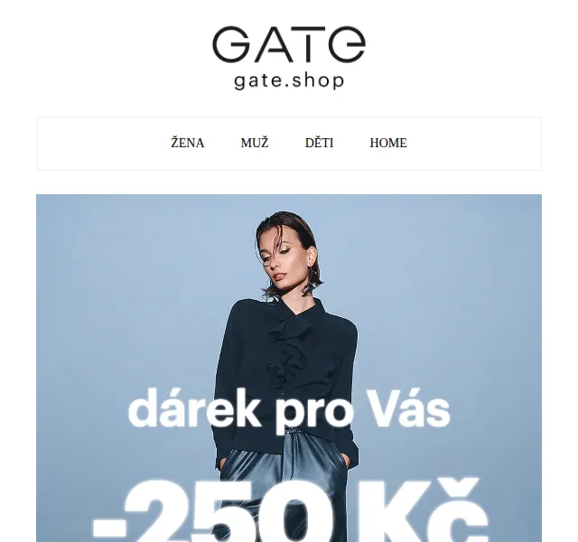 gate.shop: sleva 250 Kč na vše – červen 2026 | Nuslet.cz