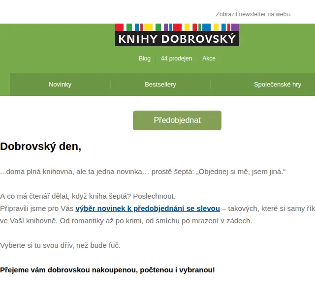 KnihyDobrovsky.cz: Předobjednejte slevy až 26 % – červen 2026 | Nuslet.cz