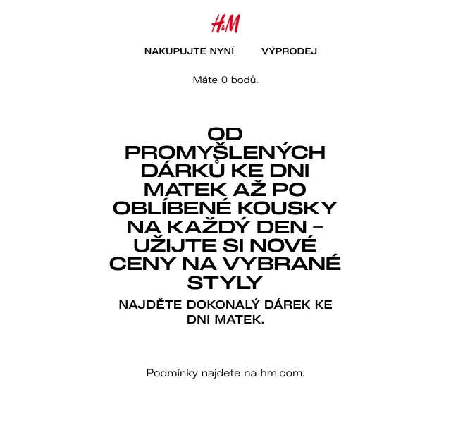 H&M Fashion: Dárky ke Dni matek – Květen 2026 | Nuslet.cz
