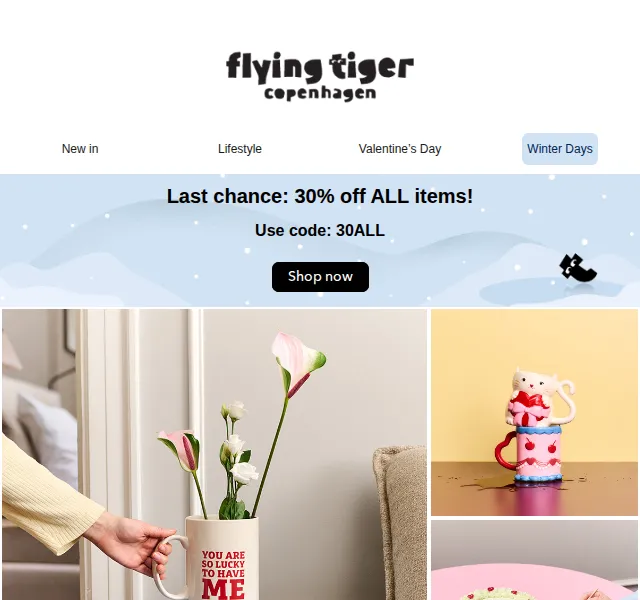 Flying Tiger Copenhagen: 30% sleva na vše – červen 2026 | Nuslet.cz
