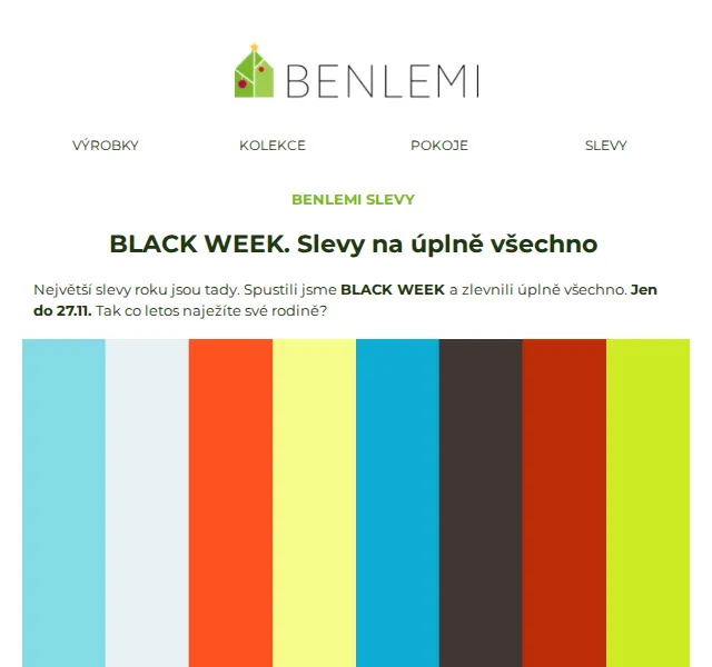 Benlemi: BLACK WEEK slevy až 57 % na nábytek a dekorace – červen 2026 | Nuslet.cz