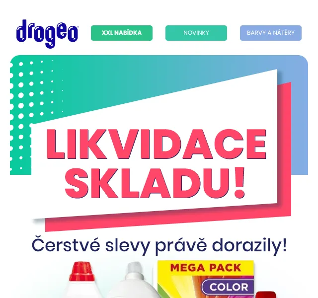 Drogeo: Týden slev – Bref, Somat, Waschkönig – duben 2026