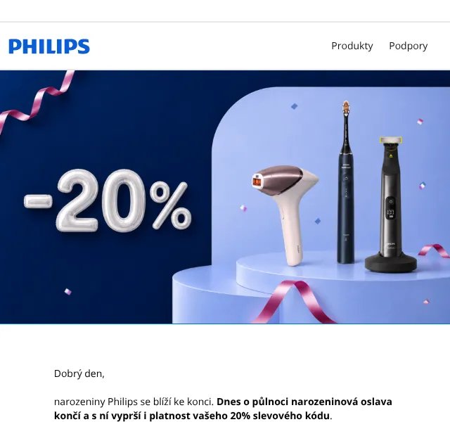 Philips: 20 % sleva na péči – poslední šance – červen 2026