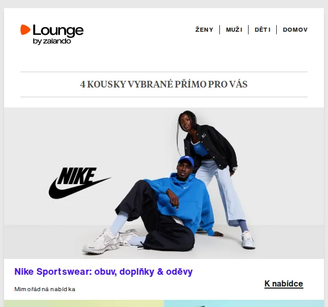 Lounge by Zalando: Nike Sportswear a Weekday se slevou až 80 % – červen 2026 | Nuslet.cz
