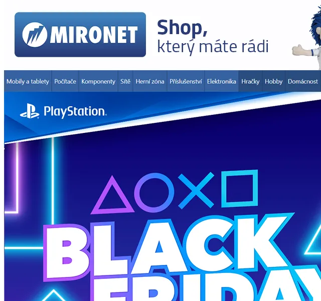 Mironet: Black Friday slevy na PlayStation – červen 2026 | Nuslet.cz