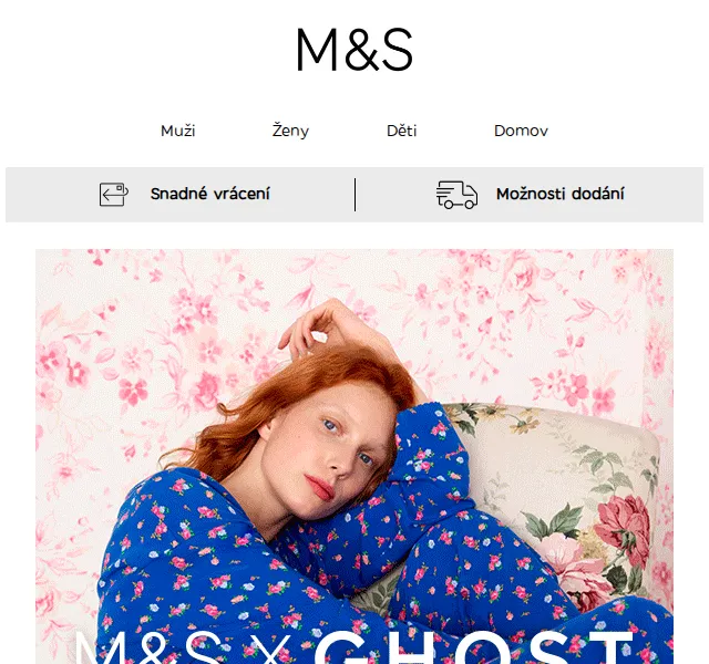 Marks and Spencer: Nová kolekce M&S X GHOST – červen 2026 | Nuslet.cz