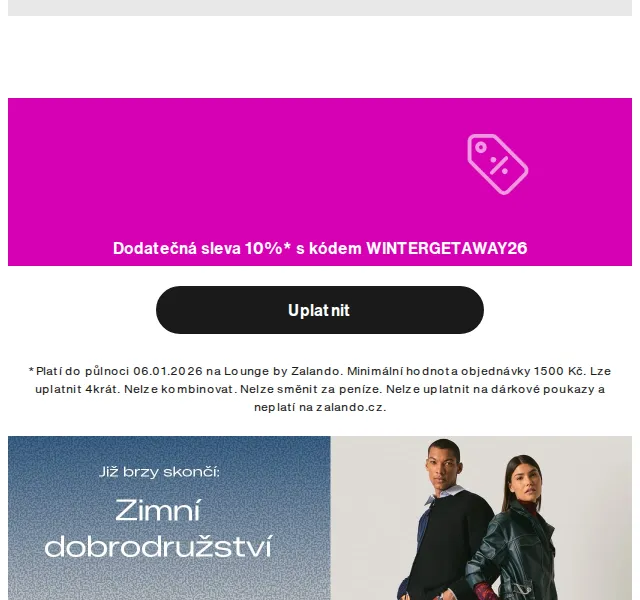 Lounge by Zalando: Karl Lagerfeld, Tom Tailor – až 75 % | Duben 2026