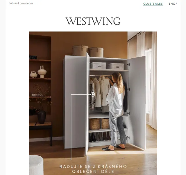 Westwing: Péče o oblečení a bytové doplňky – červen 2026 | Nuslet.cz