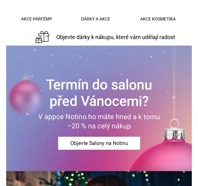 Notino: Salony + 20% sleva na kosmetiku – duben 2026