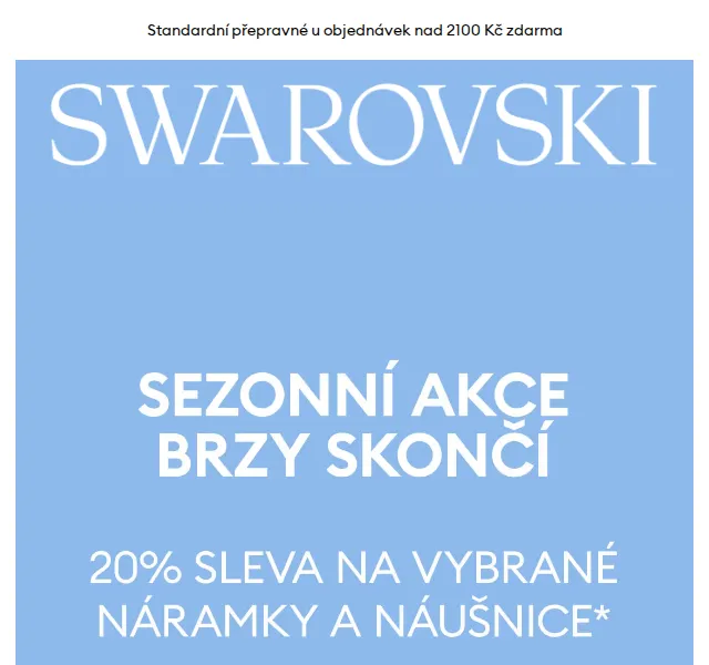 Swarovski: 20% sleva na náramky a náušnice – říjen 2023 | Nuslet.cz