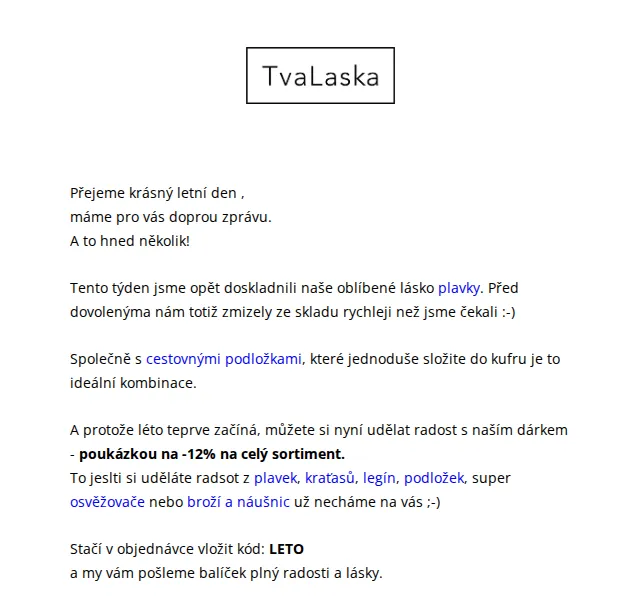 Niki a Ctirad z TvaLaska: -12% na plavky a doplňky – červen 2026 | Nuslet.cz