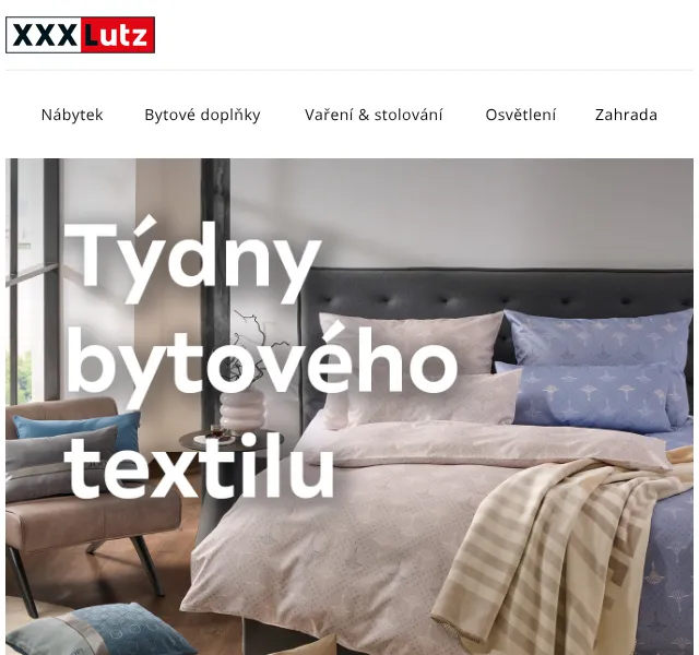 XXXLutz: Týdny bytového textilu – červenec 2026 | Nuslet.cz