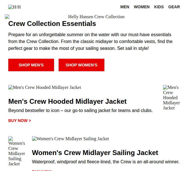 Helly Hansen: Slevy na Crew Collection – červenec 2026 | Nuslet.cz