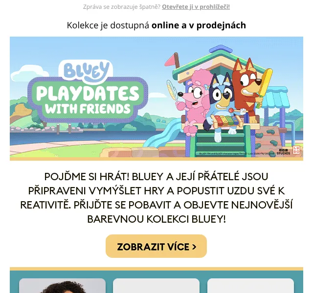 Sinsay: Bluey, Care Bears, Sonic – duben 2026 | Nuslet.cz