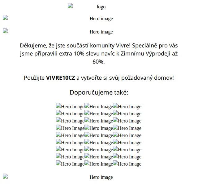 Vivre: Zimní výprodej až 60 % – červen 2026 | Nuslet.cz