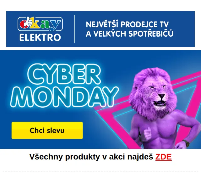 OKAY: Cyber Monday slevy na IT – červen 2026 | Nuslet.cz