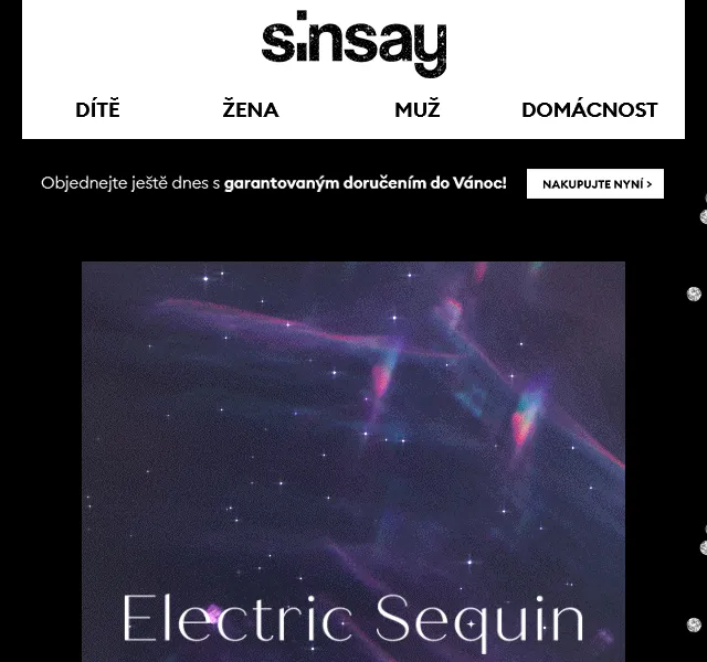 Sinsay: Kolekce Electric Sequin na Silvestra – prosinec 2022 | Nuslet.cz