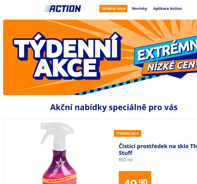 Action: Týdenní akce od 49 Kč – květen 2026 | Nuslet.cz
