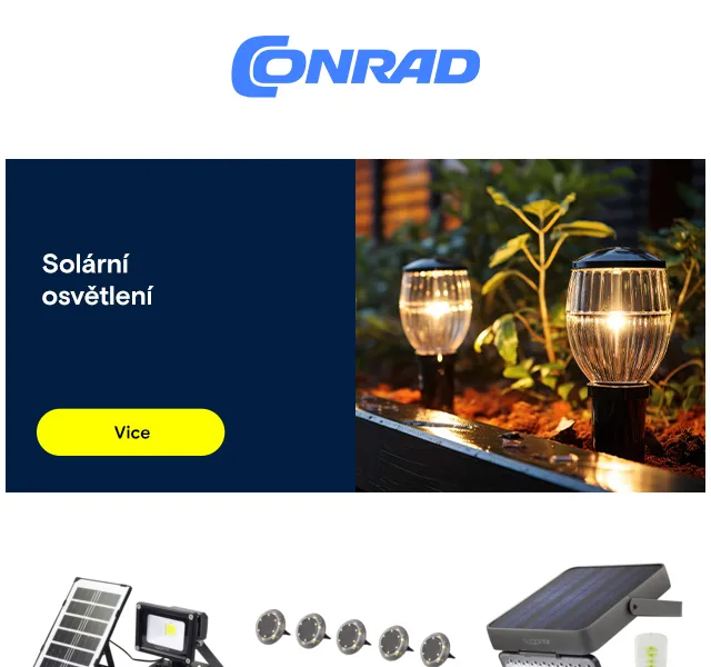 Conrad Electronic: Solární technika a nabíječky – červen 2026 | Nuslet.cz