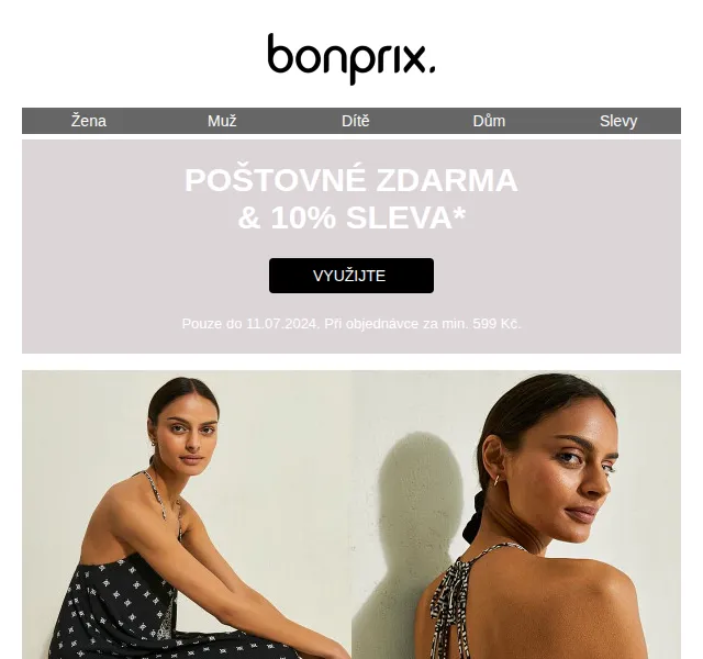 bonprix: 10% sleva a poštovné zdarma – červen 2026 | Nuslet.cz