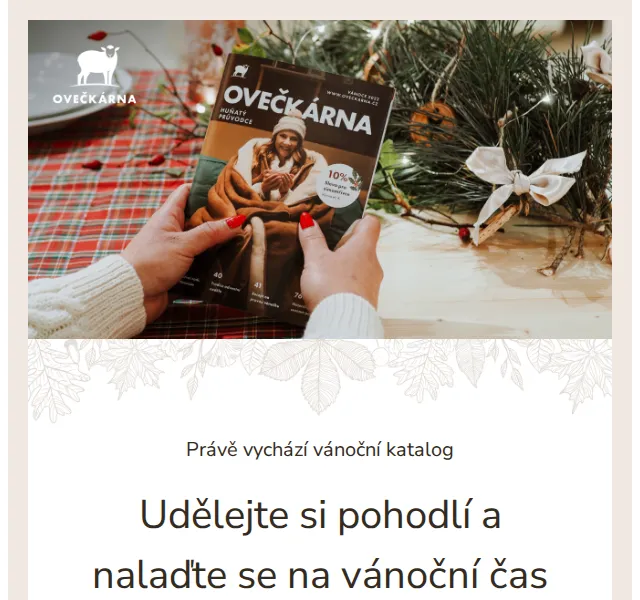 Ovečkárna: vánoční katalog s pantoflemi od 399 Kč – červen 2026 | Nuslet.cz