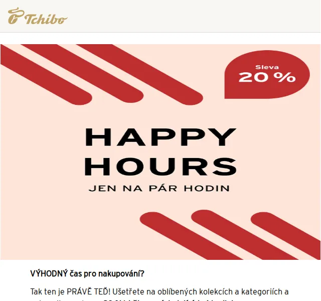 Tchibo: 20 % sleva na oblečení a nábytek – duben 2026