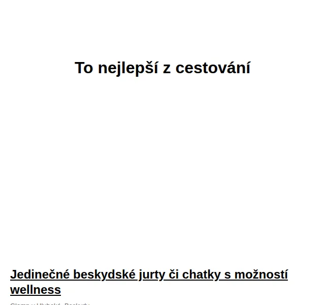 Slevomat.cz: Glamping Beskydy od 1 990 Kč – duben 2026