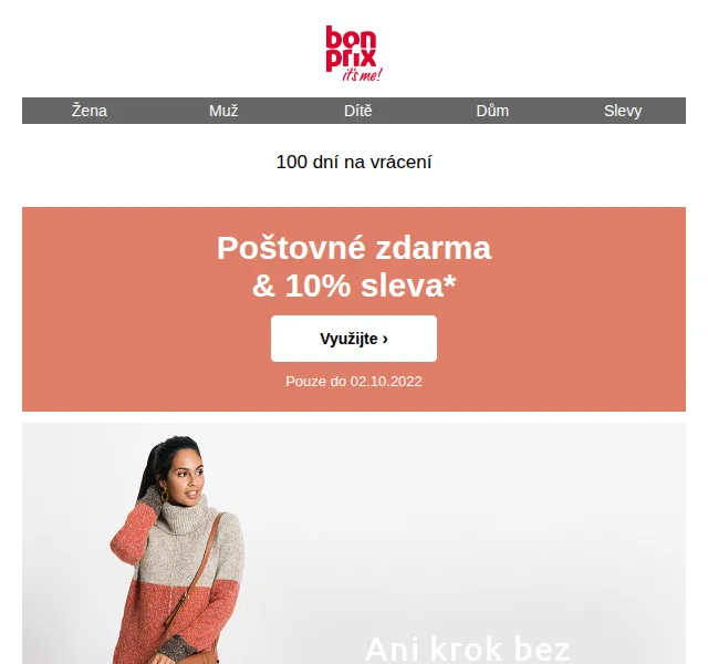 bonprix: 10% sleva + poštovné zdarma – červen 2026 | Nuslet.cz