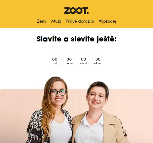 ZOOT: Extra −30 % na vše včetně slev – červen 2026 | Nuslet.cz