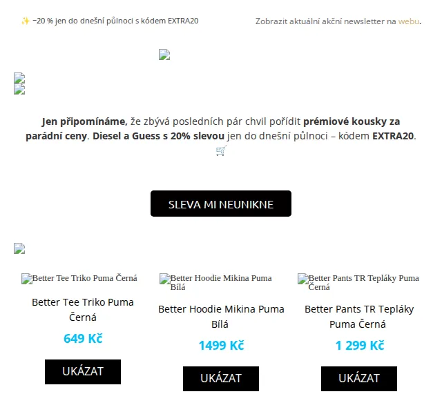 UrbanStore: Sleva 20 % na Diesel a Guess – červen 2026 | Nuslet.cz