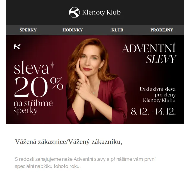 Klenoty Aurum: Sleva 20 % na stříbrné šperky – červen 2026 | Nuslet.cz