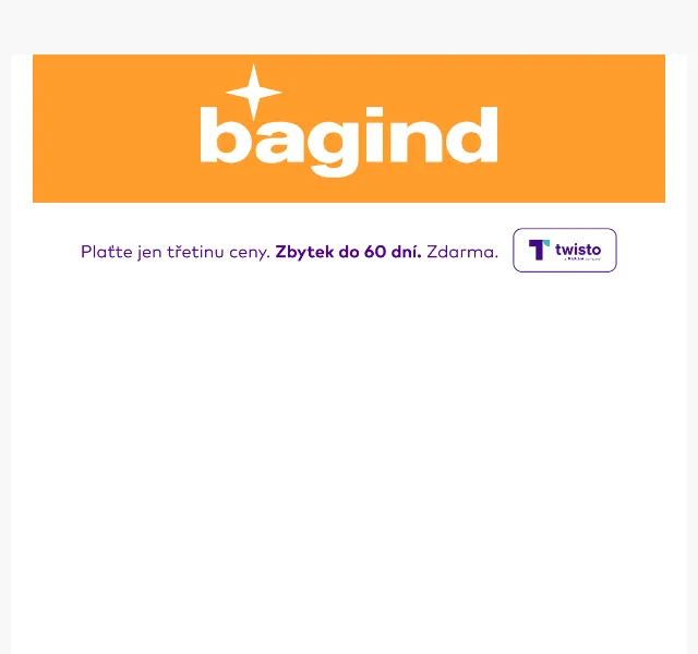 Bagind: Sleva 300 Kč na kolekce Laté, Bery a Red – červen 2026 | Nuslet.cz