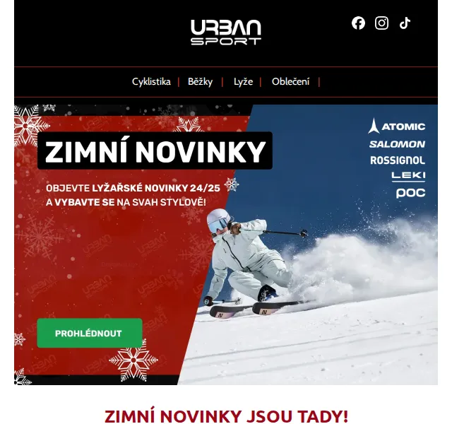 Urban-sport.cz: Lyžařské novinky Atomic, Salomon – červen 2026 | Nuslet.cz