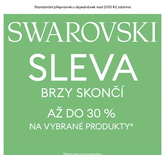 Swarovski: Sleva až 30 % na šperky – červen 2024 | Nuslet.cz