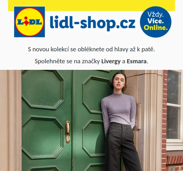 Lidl: Livergy a Esmara se slevou až 20 % – červenec 2026 | Nuslet.cz