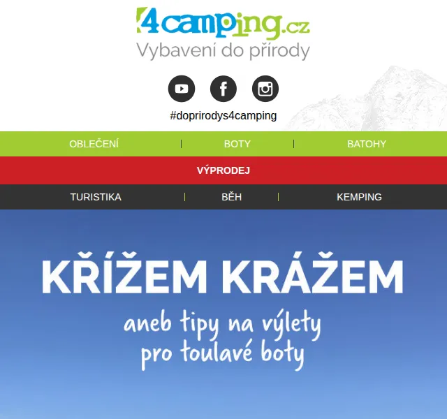 4camping: Slevy na turistické vybavení – červen 2026 | Nuslet.cz