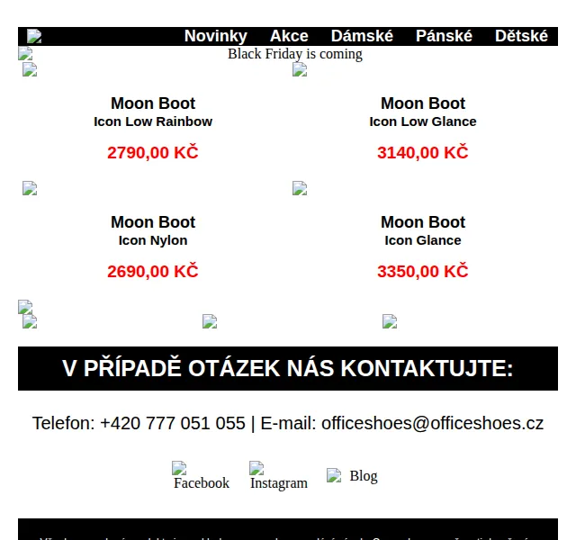 Office Shoes: Moon Boot slevy až 3350 Kč – červen 2026 | Nuslet.cz