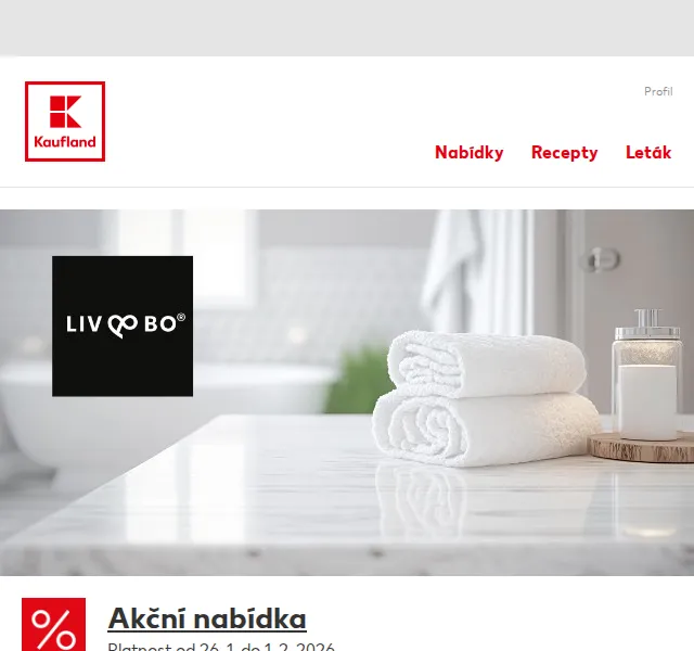 Kaufland: Koupelnové doplňky od 149,90 Kč – únor 2026