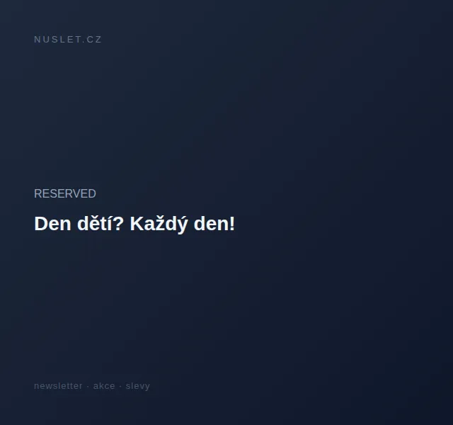 RESERVED: Letní kolekce Kids will be kids – červen 2026 | Nuslet.cz